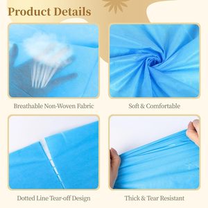 Fournitures de massage Draps de lit jetables bleus Imperméables et respirants Production entièrement automatique OEM - Product Image 5