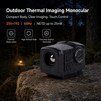 Monoculaire thermique 256x192 60Hz NETD 25mK, lunette infrarouge pour la chasse en extérieur