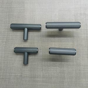 Poignée de barre moletée en alliage d'aluminium pour tiroir, armoire, quincaillerie de placard, montage en surface, non détachable - Product Image 4