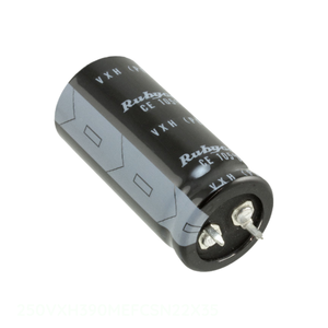 ตัวเก็บประจุแบบ Through Hole รุ่น 250VXH390MEFCSN22X35 390 ยูเอฟ คาปาซิเตอร์อะลูมิเนียม 390UF 20% 250V แบบ Snap TH - Product Image 1
