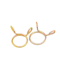 Colliers de serrage pour tuyaux de carburant en acier inoxydable 304, sur mesure, OEM, à fil simple, finition zinguée, à ressort formé par bobinage, 4-90 mm