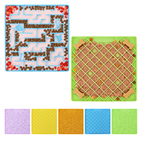 Tapis de léchage en silicone de qualité alimentaire pour chiens et chats, distributeur lent avec ventouse, tapis de puzzle pour le bain, le toilettage, l'entraînement et le soulagement de l'anxiété