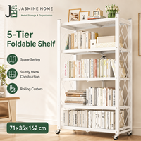 Étagère de rangement multi-niveaux pliable de qualité supérieure, moderne, à poser au sol, pour l'organisation du salon