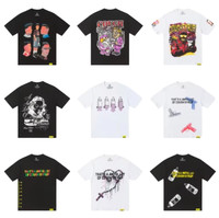 T-shirt Homme Oversize à Épaules Tombantes en Coton Pur 100% de Haute Qualité, 220 Grammes, Motif Cartoon - 'THAT'S AWFUL LOT COUGH SYRUP'