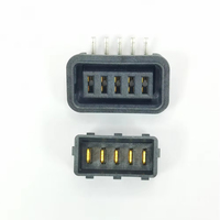 Connettore per Batteria Aspirapolvere DGDTE 2.7mm con Alloggiamento in Lega di Rame e Plastica Nera, Resistenza di Contatto <20m