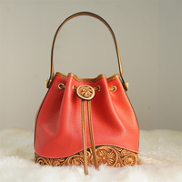Nouvelles Tendances de la Mode Vintage 2025 : Sac à Main de Luxe Grande Capacité en Cuir Véritable de Vachette Gravé avec Chaînes Antivol pour Femme