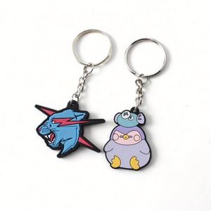 Custom Rubber Keychain Kawaii Series <b>Cartoon</b> Key <b>Rings</b> Hot Anime Key Holders Fit Kids Men Bag Wallet Keys - Product Image 5