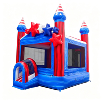Castillo inflable personalizado, tamaño, color, logotipo, temas de dibujos animados disponibles para personalización. Casa Inflable de PVC de 0.55mm para Niños