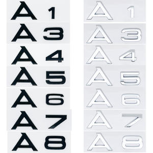 Emblème <span class=keywords><strong>Audi</strong></span> de remplacement pour <span class=keywords><strong>A3</strong></span>/A4L/A6L/A8L, badge arrière numérique, badge 4WD, badge latéral, badge de cylindrée du <span class=keywords><strong>moteur</strong></span> - Corps en métal - Product Image 5