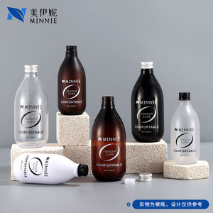 ขวดพลาสติกมินนี่ 300 มล. 500 มล. ทรงกลม ฝาเกลียว สำหรับแชมพู ครีมนวดผม โลชั่น ขวดบรรจุภัณฑ์สำหรับดูแลประจำวัน - Product Image 5