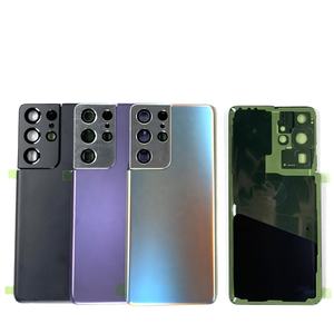 Per <span class=keywords><strong>Samsung</strong></span> Galaxy <span class=keywords><strong>S21</strong></span> <span class=keywords><strong>Ultra</strong></span> 5G <span class=keywords><strong>Cover</strong></span> posteriore di ricambio con copriobiettivo della fotocamera - Product Image 1