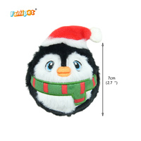 Famipet Fabricant Grossiste Nouveau Thème de Noël Design 2 en 1 Jouet pour chien en peluche doux et mignon, en forme de balle de tennis, couineur