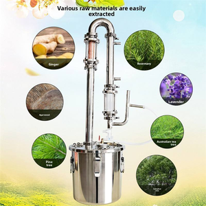 Mini distillateur d'huiles essentielles pour la maison, machine de distillation à la vapeur en acier inoxydable pour la fabrication d'hydrolat de rose, de lavande et de menthe - Product Image 6