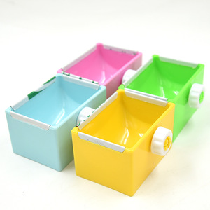 Rabbit Food Bowl Chinchilla Guinea Pig <b>Bite</b> Proof Square Plastic Pet Feeder Bowl For Small Animals - Product Image 1