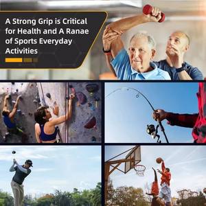 Dinamómetro de empuñadura electrónico recargable ProCircle, probador de fuerza de empuñadura de Fitness inteligente y dispositivo de conteo - Product Image 5