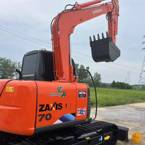 Excavadora Hitachi ZX70 usada, capacidad de 7 toneladas, Cubo de 1,2 m, modelo 2022, buenas condiciones, precio bajo, motor de válvula Kawasaki y caja de cambios - Product Image 1