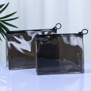 PLAYMAX Portable <b>Hanging</b> Transparent PVC Durable Eco-Friendly Square Modern Storage Bag Large Capacity Waterproof Makeup Bag - Product Image 3