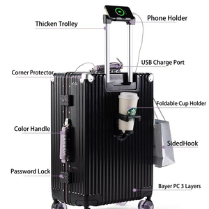 <span class=keywords><strong>Valise</strong></span> de voyage pour hommes et femmes, nouvelle collection 2025, cadre en aluminium épaissi, <span class=keywords><strong>valise</strong></span> à roulettes 20 pouces, <span class=keywords><strong>valise</strong></span> cabine 24 pouces - Product Image 2