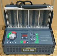 Máquina de Limpieza de Inyectores de Combustible Tektino INJ-8B de 8 Cilindros para Motores de Gasolina para Reparación Automotriz, Limpia y Prueba