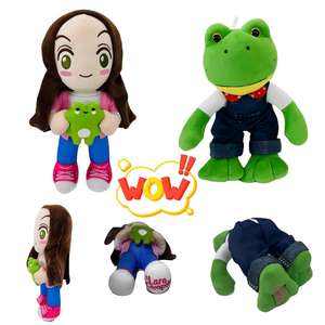 Nouvelle grenouille à longues pattes en peluche 2025, mignonne, tendance, grenouille verte, jouet en peluche pour cadeau - Product Image 1