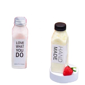 Botella de Plástico PET Reutilizable de 120ml 150ml 200ml 250ml para Agua y Jugos, Cuadrada, Transparente, con Tapa de Rosca, para Envasado de Bebidas - Product Image 1