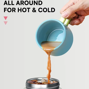 Bouteille d'eau de voyage de sport de 900ml <span class=keywords><strong>à</strong></span> <span class=keywords><strong>tige</strong></span> droite isolée sous vide en silicone de 18oz avec bouchon de paille gobelet en acier inoxydable - Product Image 4