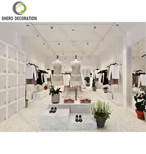 Diseño interior de tienda de ropa de moda, expositor de ropa personalizado, mostrador para tienda de ropa, mobiliario para tienda de ropa - Product Image 4