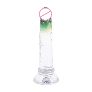 Hot Selling 7,5 Zoll Thin Jelly <span class=keywords><strong>Dildo</strong></span> Sexspielzeug für Frauen Künstliche Dick Penis Zauberstab Saugnapf Adult <span class=keywords><strong>Mini</strong></span> <span class=keywords><strong>Dildo</strong></span> Sexual Tools - Product Image 4