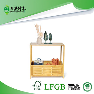 Cross-border <b>bamboo</b> woven coffee <b>table</b>, home furnishing, bedroom, living room, storage shelf, side <b>table</b>, multi-purpose storage - Product Image 5