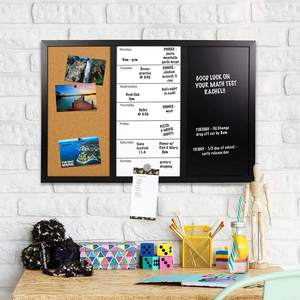 <span class=keywords><strong>Tableau</strong></span> mural combiné en liège et <span class=keywords><strong>tableau</strong></span> blanc pour planning hebdomadaire et quotidien, rappels et messages - Vente chaude usine - Product Image 5