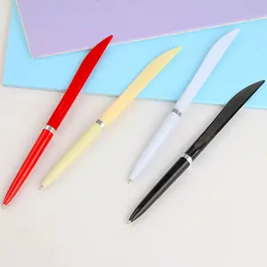 Bıçak kalem tükenmez kalem özel plastik ambalaj açık aracı ile renkli bıçak özel Logo