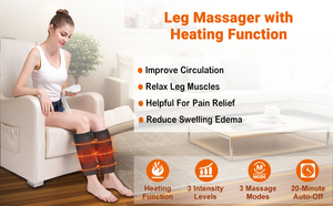 Masajeador de relajación muscular profunda para piernas y pantorrillas, máquina de alta calidad con compresión de aire y calor - Product Image 6