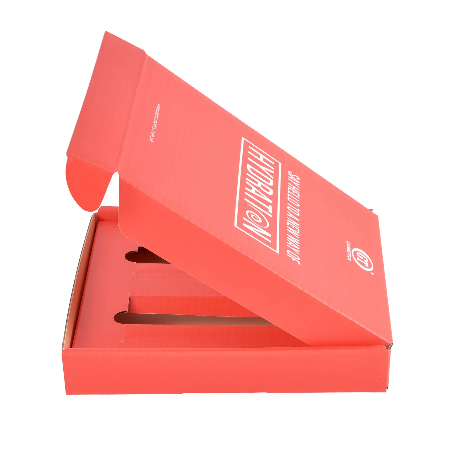 Custom logo cosmetic set packaging corrugated hard cardboard shipping box postal mailing box gift box