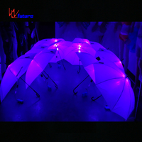Offre Spéciale futur parapluie blanc lumineux, accessoires de danse de scène Led, parapluie a mené des lumières avec l'avenir de lampe de poche