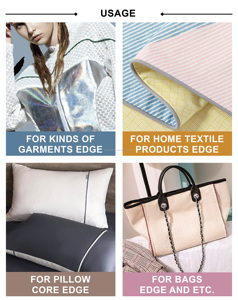 1cm vàng lurex bện thân thiện với môi phẳng <span class=keywords><strong>Polyester</strong></span> may dây đường ống cho túi hàng may mặc Giày nhà dệt may - Product Image 6