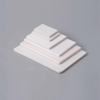 Sous-verre rectangulaire en céramique personnalisé avec base en liège absorbant l'eau, design de logo imprimé pour la maison et les restaurants