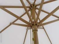 Parasol de luxe en aluminium à rayures, sur mesure, moderne, pour restaurant, mariage, jardin, hôtel, cour extérieure