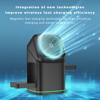Nouveau produit Qi2 3-en-1 chargeur magnétique sans fil tactile Rotation électrique 15W pour avec utilisation d'écouteurs