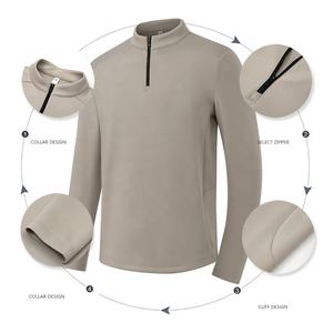 Sudaderas con capucha de media cremallera con estampado de alta calidad, suéter deportivo de manga larga para hombre, Jersey de <span class=keywords><strong>Golf</strong></span>, jersey de cuello alto con cremallera 1/4 - Product Image 2