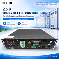 Système de gestion de batterie (BMS) haute tension 2,5U 50A 350V pour montage en rack, compatible UPS, solaire, ESS, armoire avec point de dérivation central et BESS