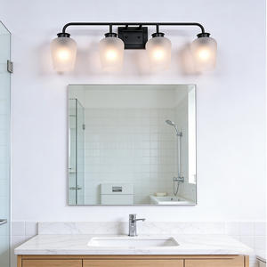 Lampes murales modernes pour salon, design et dessin lumineux, 2700K, corps en métal et verre, commande par interrupteur - Product Image 2