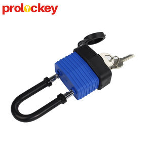 रबर कवर हैवी ड्यूटी टुकड़े टुकड़े में स्टील ताला कुंजी, निविड़ अंधकार टुकड़े टुकड़े में सुरक्षा Dustproof ताला के साथ प्लास्टिक कवर - Product Image 4