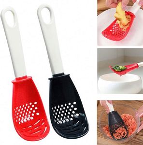 Multifunctional Cooking Spoon Skimmer Scoop <b>Colander</b> Strainer Grater Masher Food-Grade Heat Resistant Kitchen Grinder - Product Image 2
