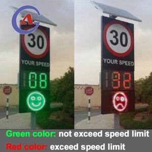 Señal de Medición de Velocidad por Mensaje de Texto, Señal de Velocidad con Radar, Señal de Detección de Velocidad con Radar de Tráfico LED Solar - Product Image 5
