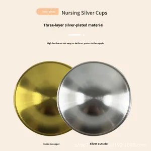 Tasses d'allaitement argentées Boucliers de mamelon pour l'allaitement des nouveau-nés Essentiels pour protéger et apaiser les fournitures de bébé - Product Image 3