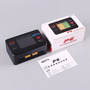 Chargeur intelligent double HOTA P6 600W 2x15A pour l'équilibrage de la charge des batteries de drones, voitures et bateaux RC - Product Image 1