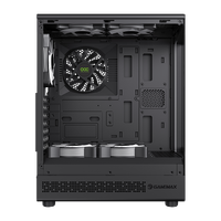 Boîtier PC Gamer GAMEMAX VISTA COC BK Infinity Mid Tower avec ventilateurs ARGB à refroidissement COC breveté, format ATX, en stock