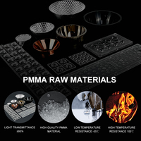 Vente en gros, lentilles optiques COB personnalisées, collimateur, éclairage Commercial, Module de lentille Led COB