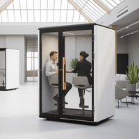 Module de bureau moderne modulaire, cabine de travail double insonorisée, écologique, pour villa, centre commercial, entrepôt, hôtel, 1 unité minimum de commande, directement de l'usine