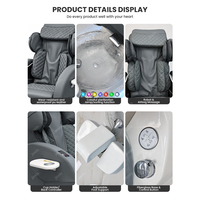 Fauteuil de pédicure JOXIN pour salon de manucure, avec 7 couleurs LED, bain à remous, massage des mains et du dos, réglage électrique du siège, fauteuil de spa pour les pieds de luxe